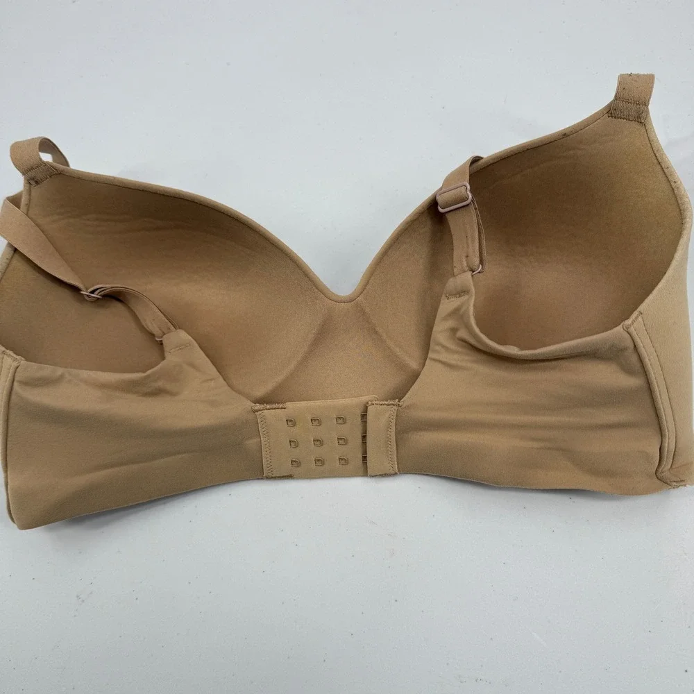Soma Enbliss Wireless Bra Womens 36D Tan Nude Seamless Adjustable Straps